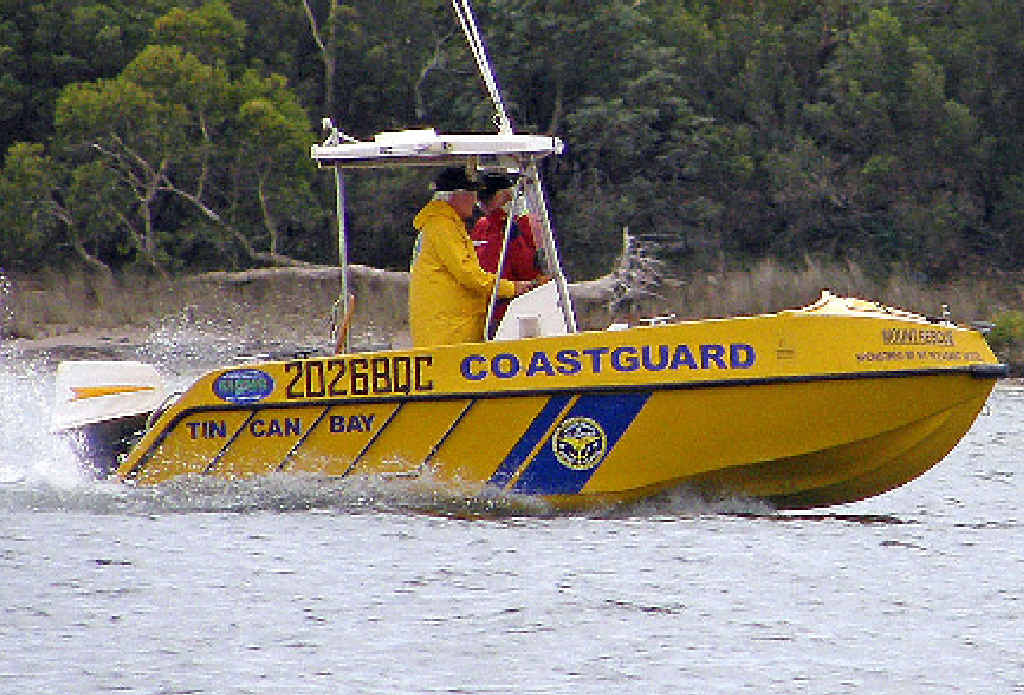 AT SEA: Tin Can Bay Coast Guard vessel Mount Rescue will be back in the water on Saturday. AT SEA: Tin Can Bay Coast Guard vessel Mount Rescue will be back in the water on Saturday.